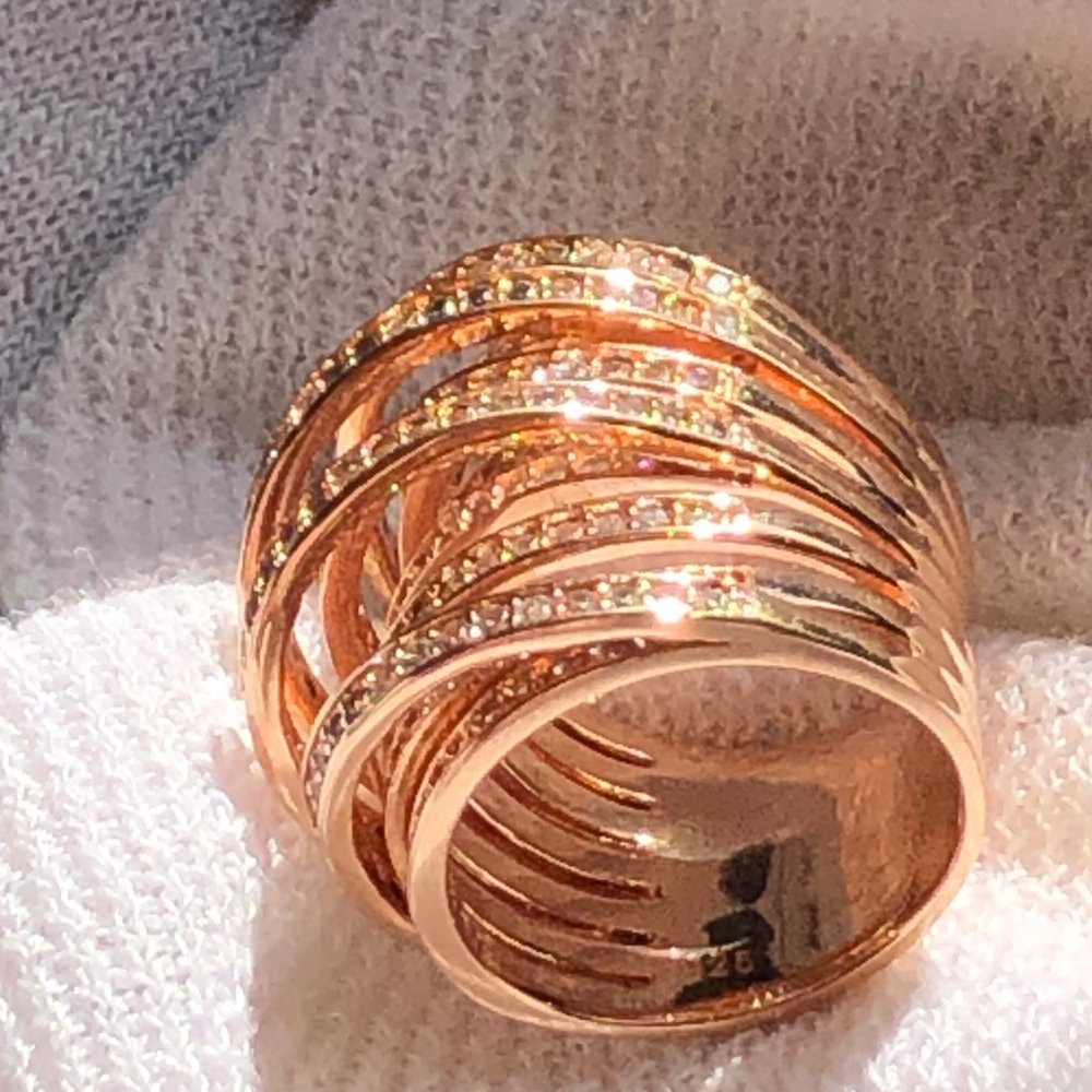 Crystal Crossover Ring - image 4